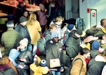 Malaysian doctor volunteers at a shelter for Ukrainian refugees